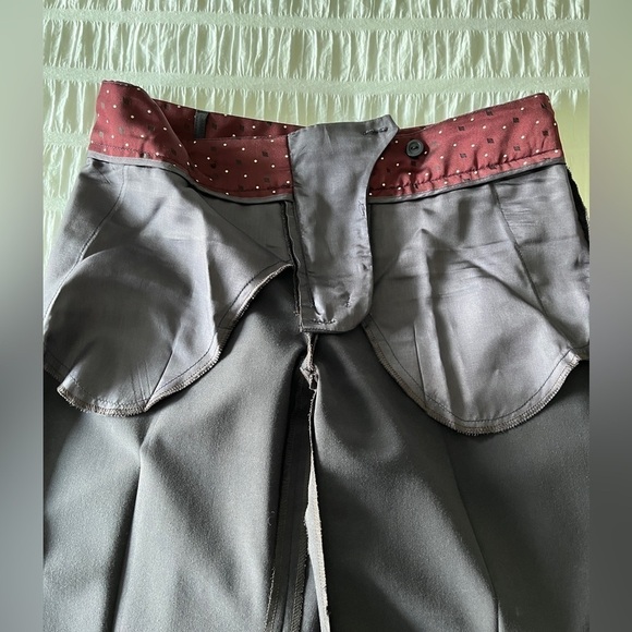 TARA JARMON Pantalon Paroli Grey Trousers Patterned Waistband Business Office - Picture 11 of 16